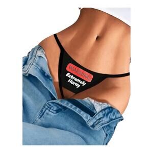 Womens large hallowed out throng extremely horny crotchless lingerie thong nwt​